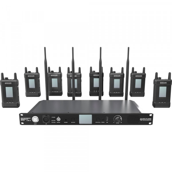 Hollyland Solidcom M1 Full-Duplex Wireless Intercom Solution (8 Beltpacks)