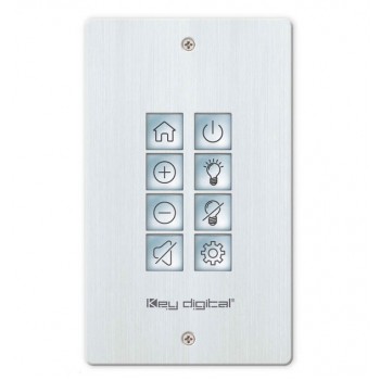 Key Digital 8 Button Web UI Programmable IP Control Wall Plate Keypad