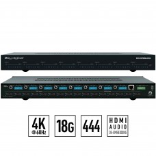 Key Digital KD-MS8X8G-2 8x8 HDMI Matrix Switch Independent Audio Routing