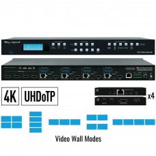 Key Digital KD-VW4x4ProK Video Wall Processor Matrix Quad HDMI